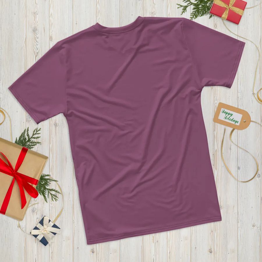 Plain Dark Lilac Purple Soft Summer Men's Crewneck Polyester Heavyweight Premium T-Shirt by Treasure Pie product image (12)