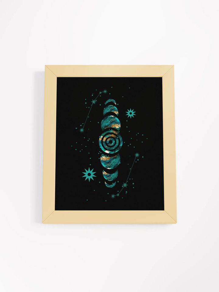 Emerald Lunar Phase Nox Poster (Framed) product image (3)