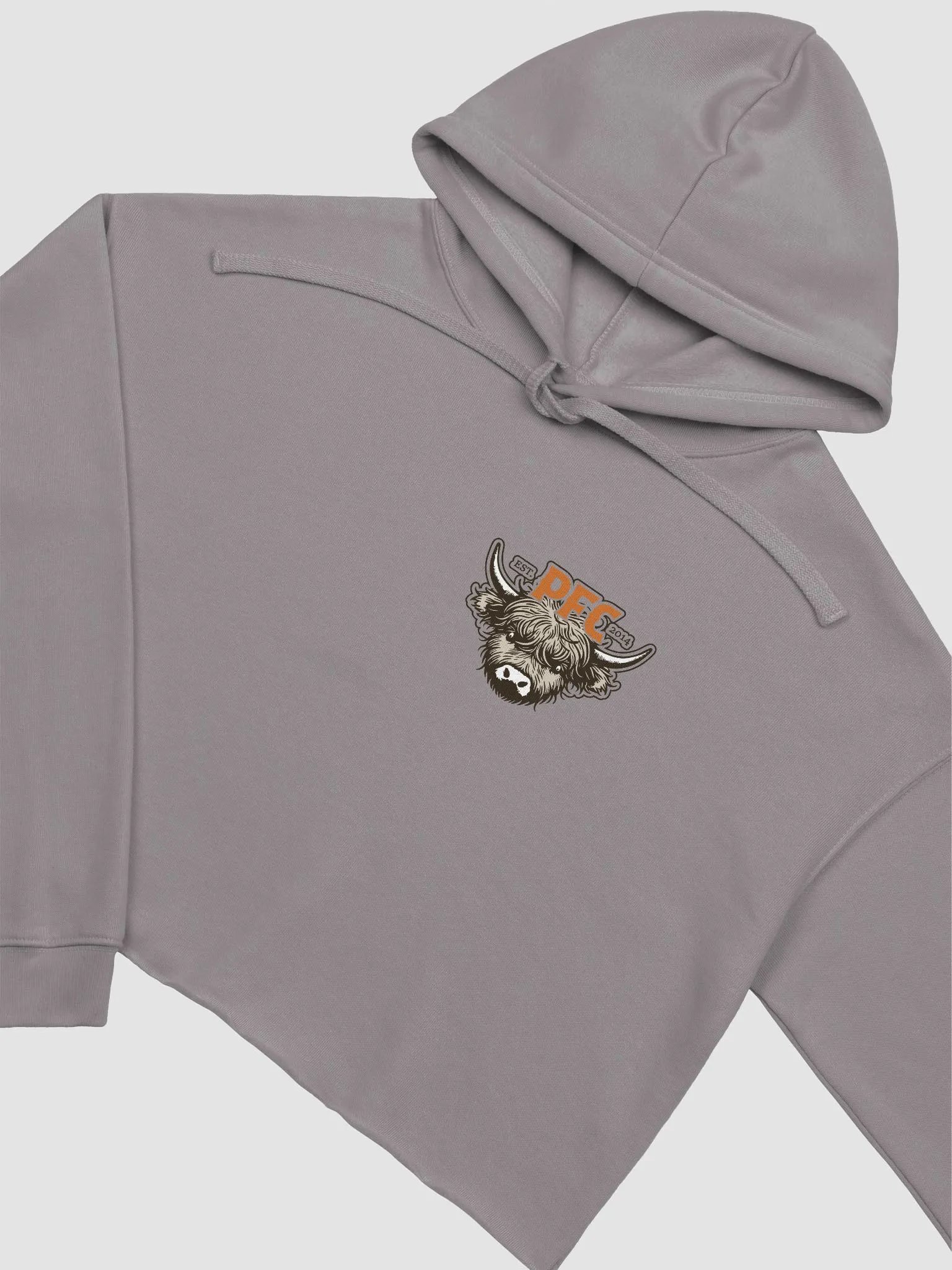 Highland Cow Fleece Crop Hoodie product image (15)