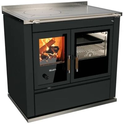 Rizzoli ST90 Classica Black Thermo Wood Burning Cookstove product image (1)