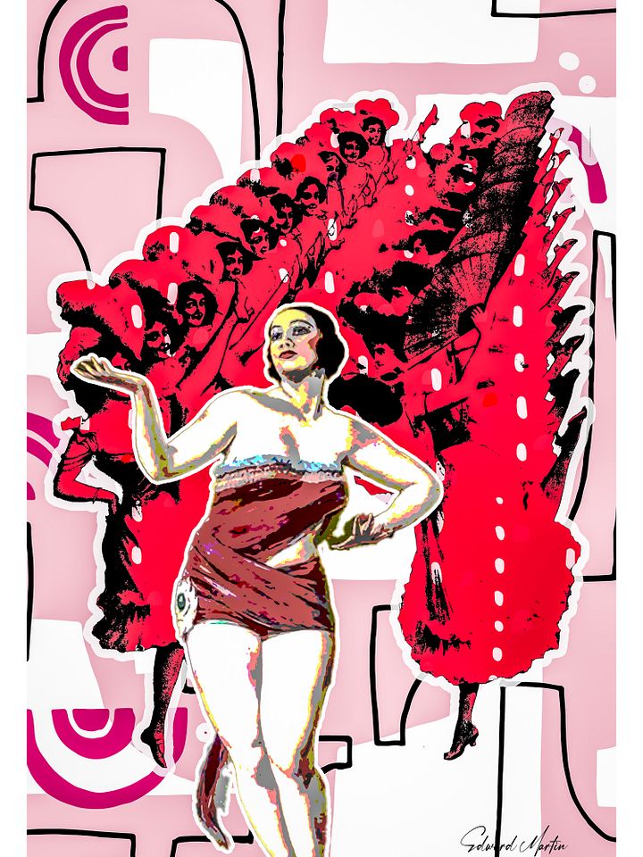 'Simply Divine' by Edward Martin: Mixed media Collage Print product image (1)