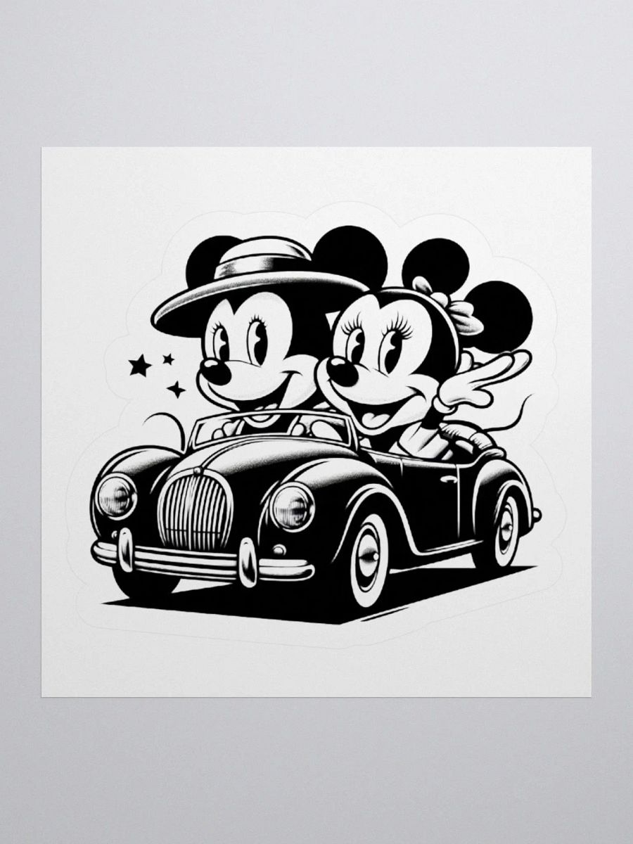 Vintage Convertible Kiss Cut Sticker product image (1)