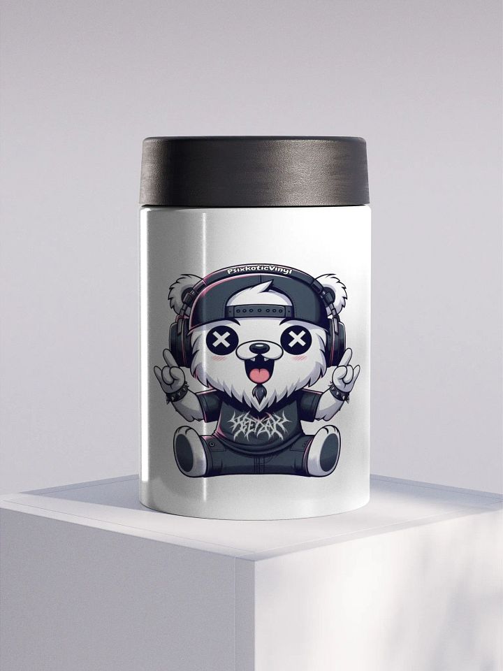 Psixkotic Bear Stainless Steel Koozie product image (1)