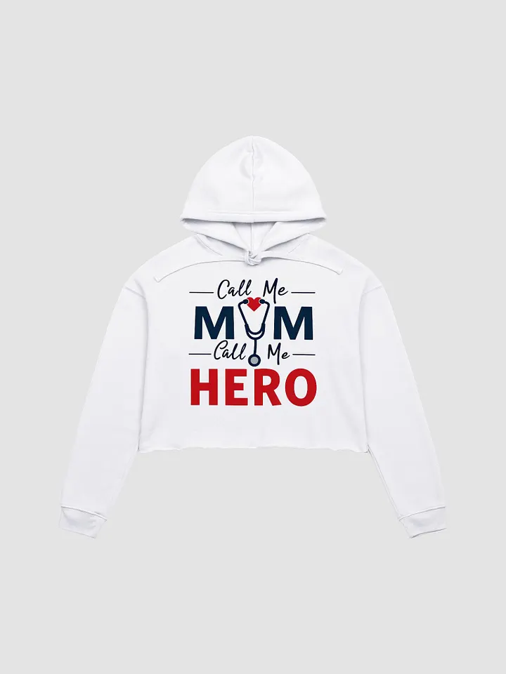 Heroic Mom Crop Hoodie product image (4)