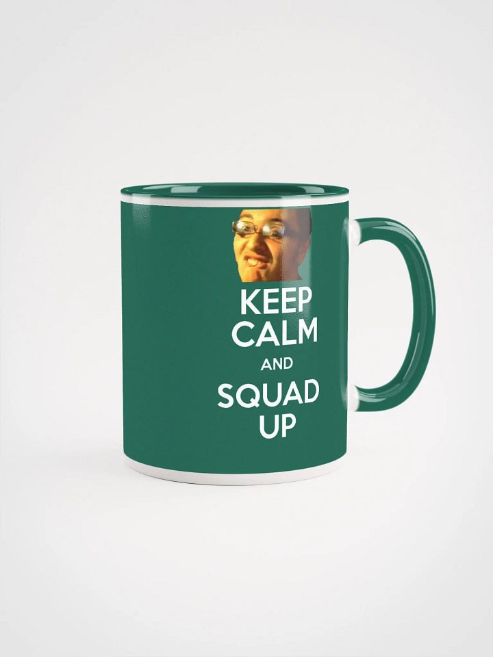 Keep Calm & Squad Up Mug (Green) product image (1)