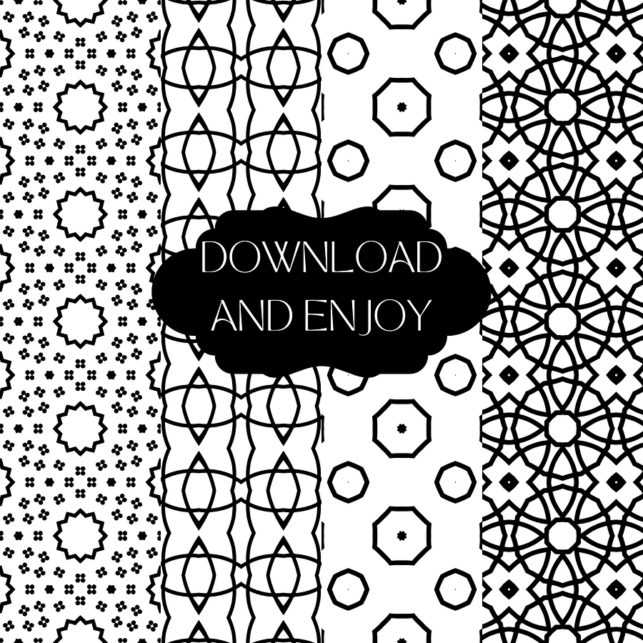 Vintage Charm Black and White Paper Pack product image (3)