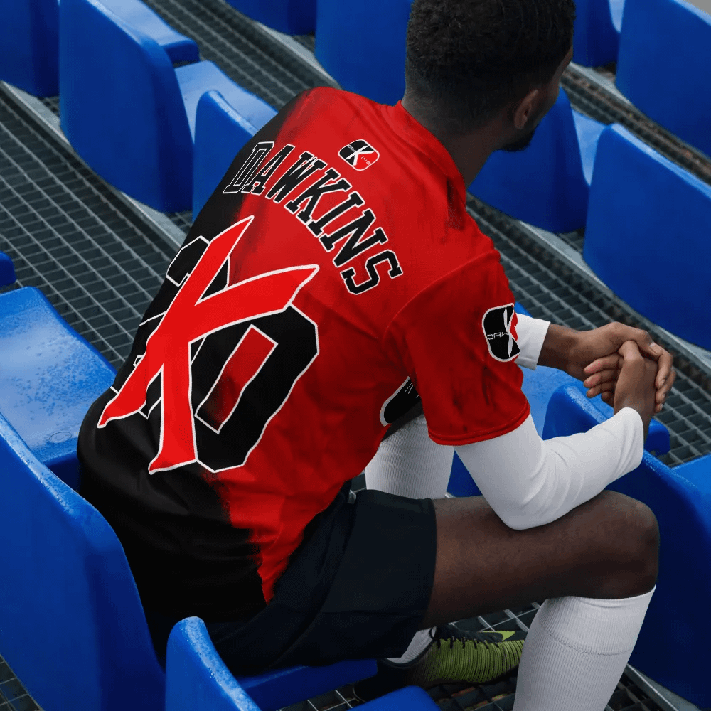The KULT Red Brush Jersey Alt Sleeves product image (11)