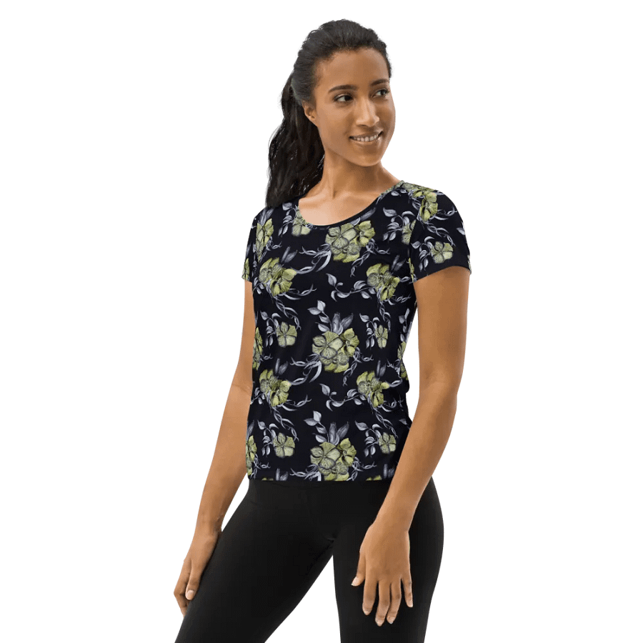 Gothic Flower | Women's Athletic T-Shirt product image (3)