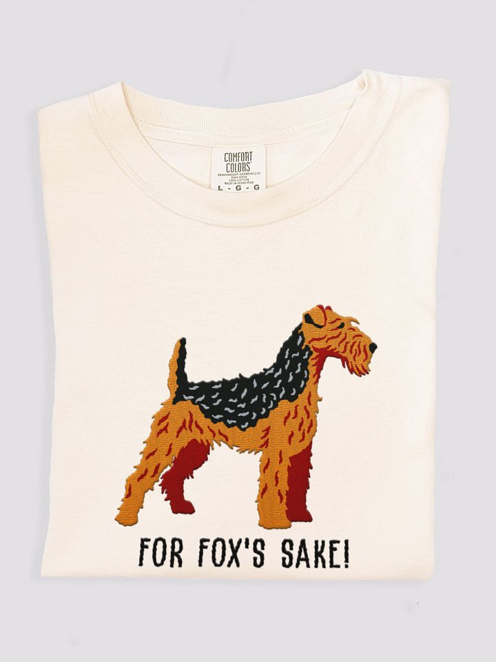 For Fox's Sake! T-Shirt(Embroidered) of a Fox Terrier(Black & Tan) product image (1)