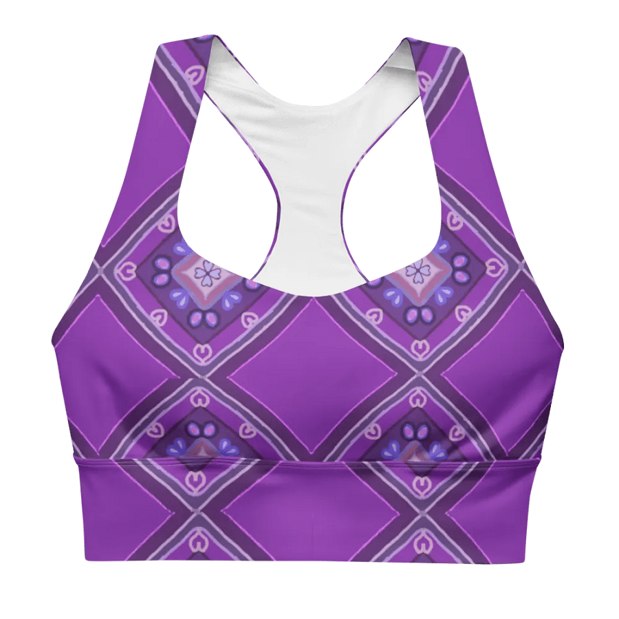 Purple_Pattern Sports Bra product image (2)