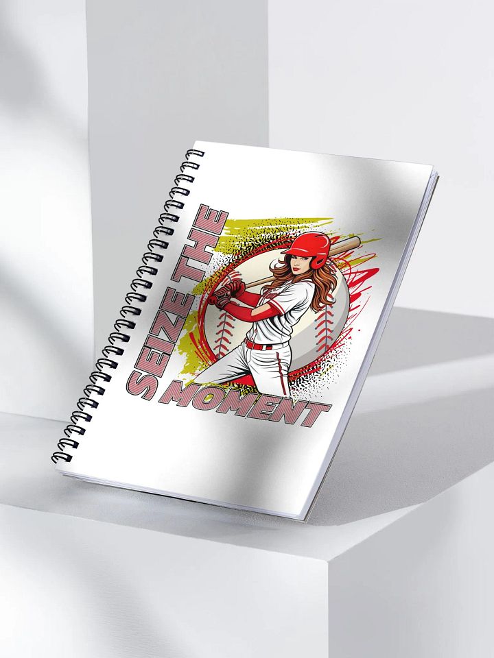 Seize the Moment Baseball Female Spiral Notebook product image (2)