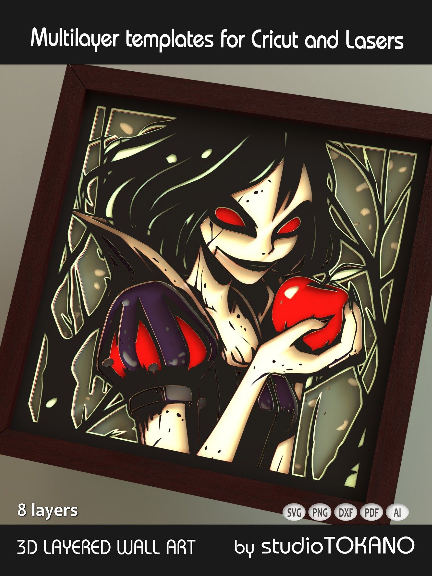 Snowwhite Shadow box SVG product image (5)