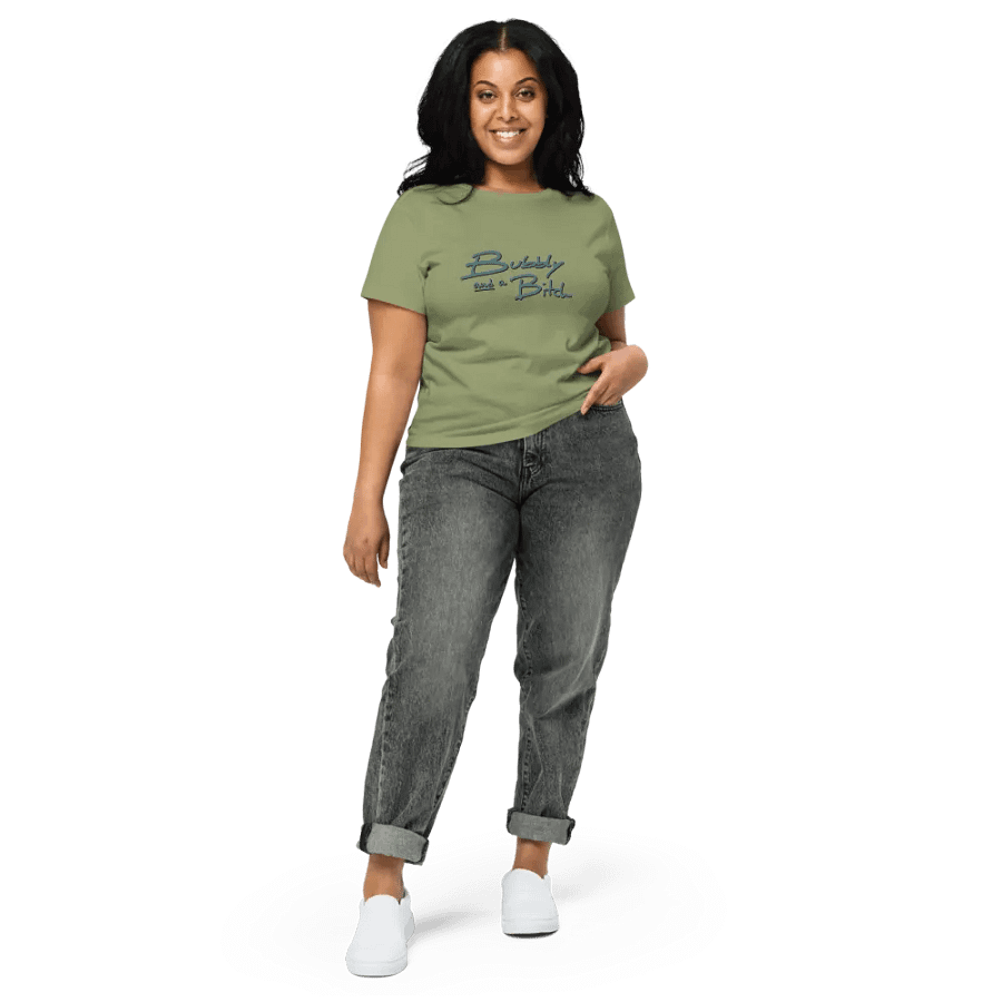 Bubbly and a B*tch (fir design) waist-length tee product image (3)