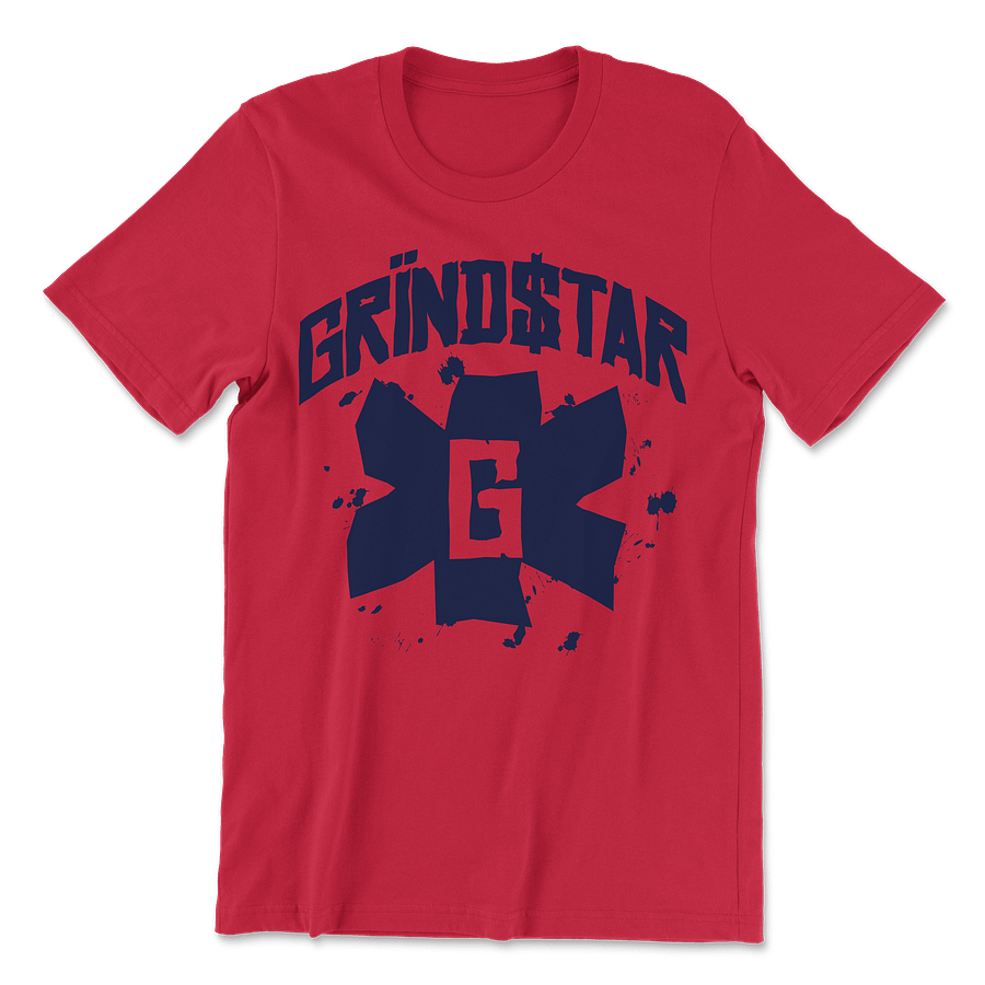 GRIND STAR YANK BLUE EMBLEM TEE product image (4)