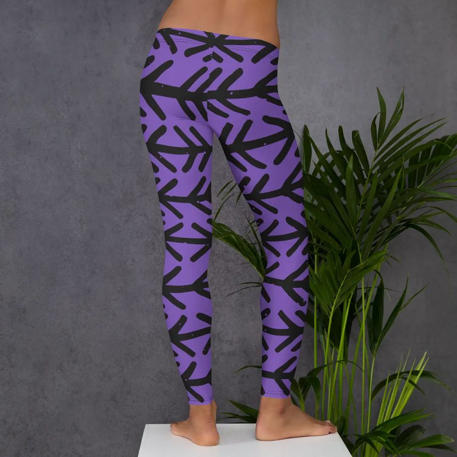 Hand-Drawn Ethnic Seamless Pattern Leggings – Authentic, Stylish & Ultra-Comfortable product image (6)