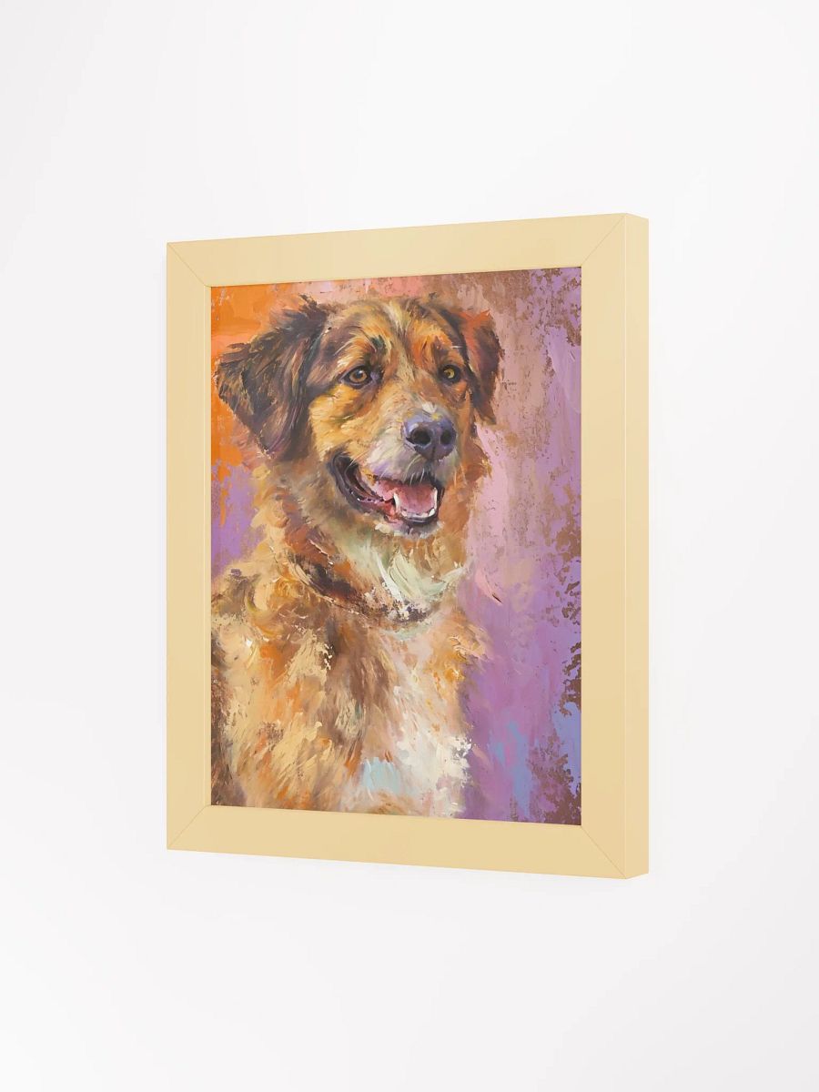 Vibrant Dog Portrait Matte Poster product image (6)