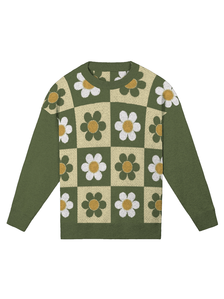 Chill Blossom Checkerboard Sweater product image (2)