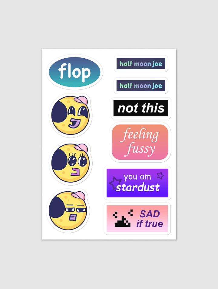 fun and funky sticker sheet product image (1)