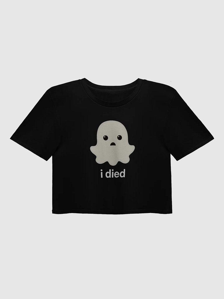 Sad Ghost Crop Top - Dark Color product image (1)