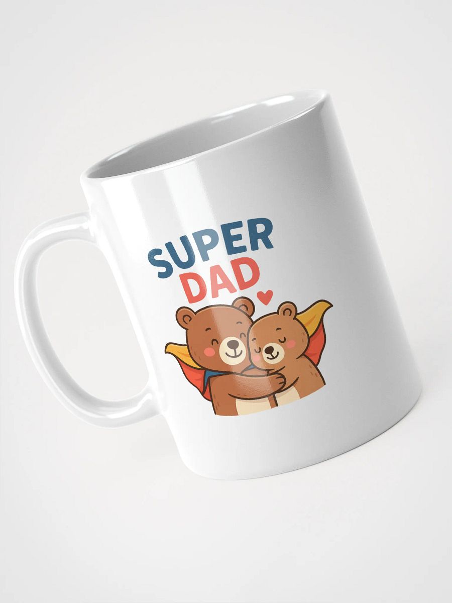 Super Dad Hug White Glossy Mug product image (9)