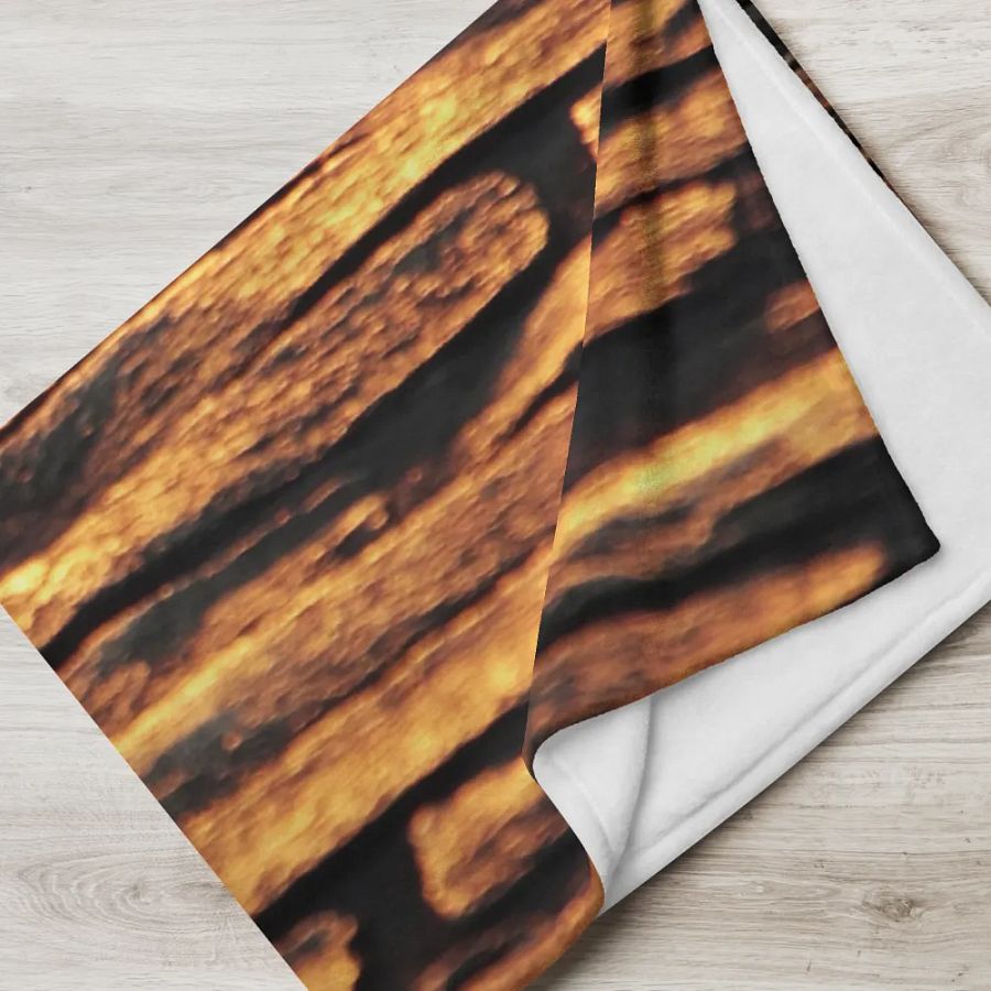 Golden Glow Stone Throw Blanket product image (5)