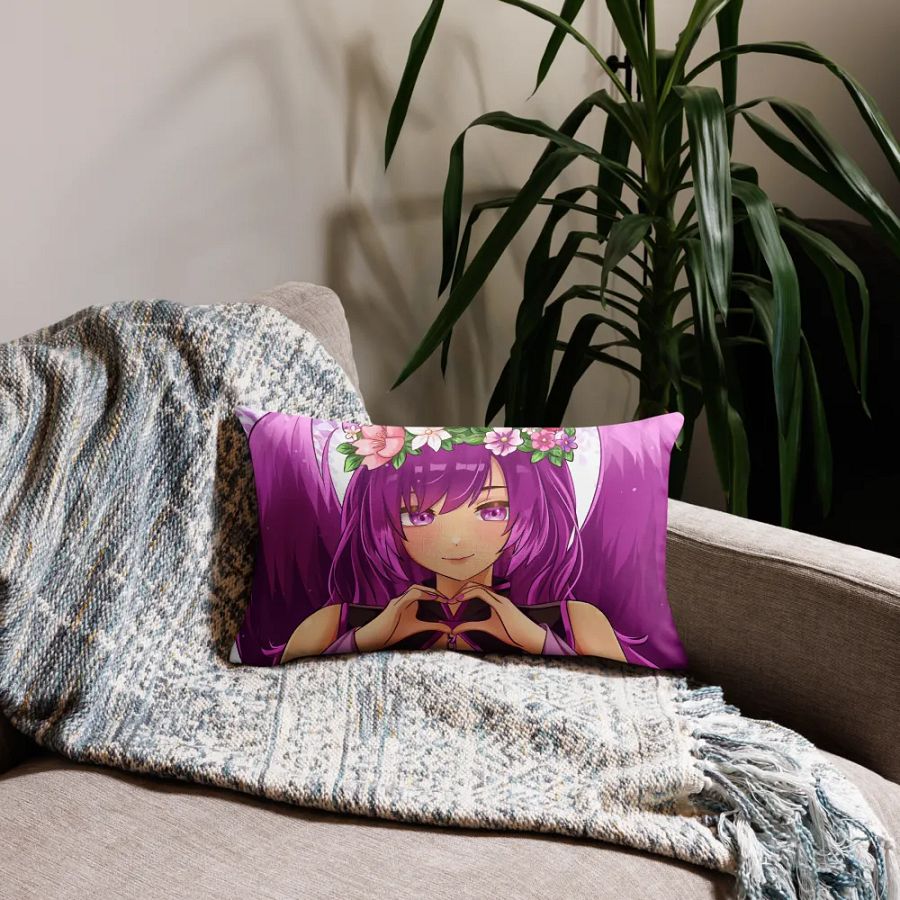 Floral Heart Anime Premium Pillow Case product image (20)