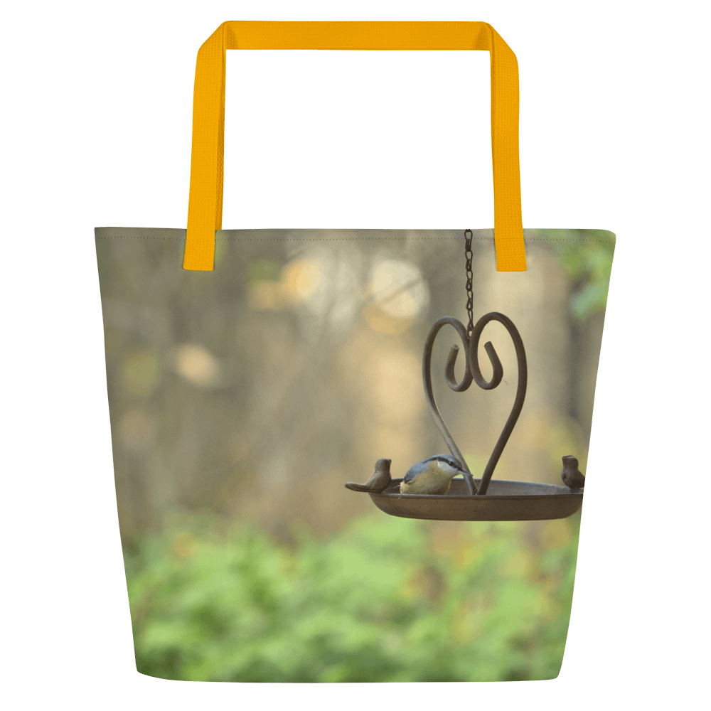 Große Tragetasche - Meise am Futterplatz product image (4)