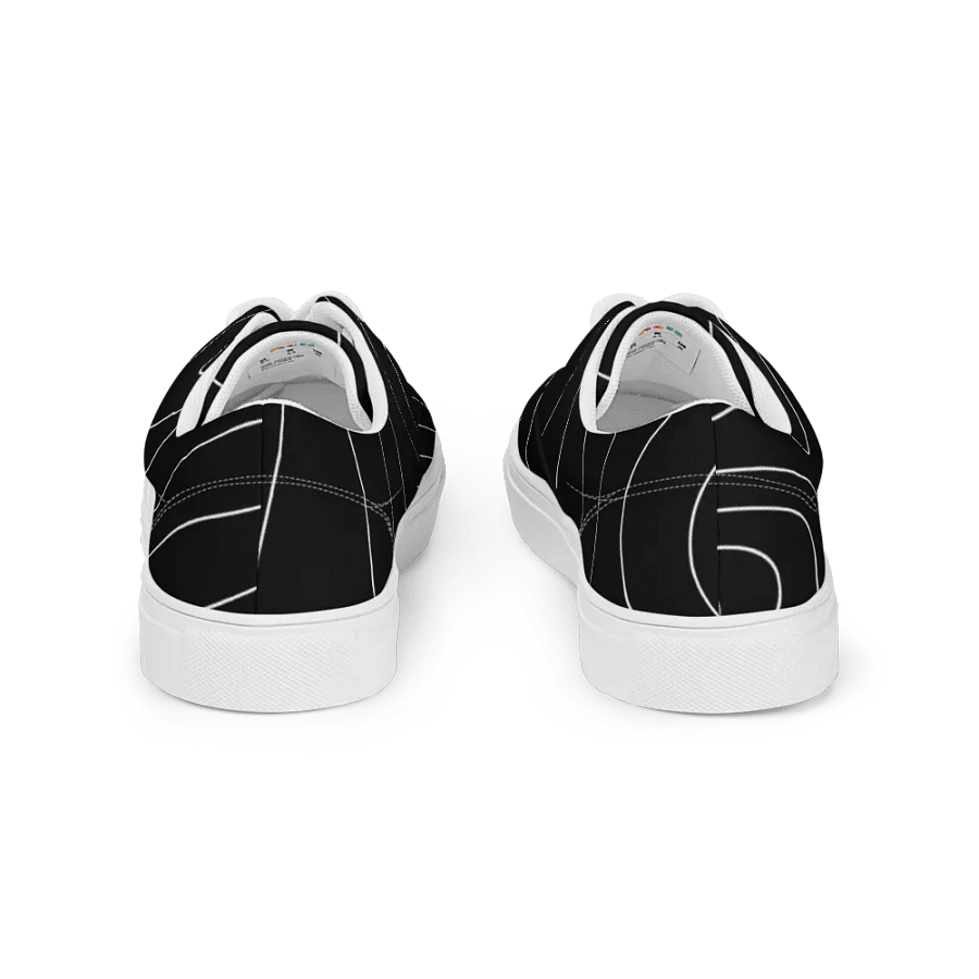 Topographic Lines Lace-Up Men's Canvas Shoes product image (4)