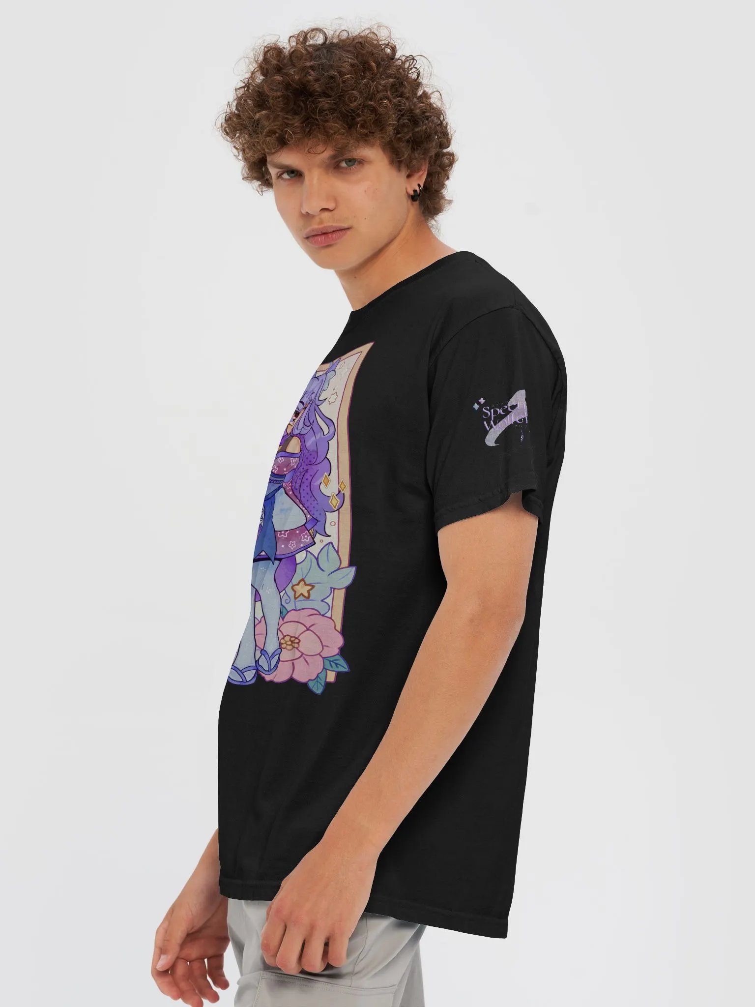 SpectralWolfeh - Flower Tarot Card Anime T-Shirt product image (6)