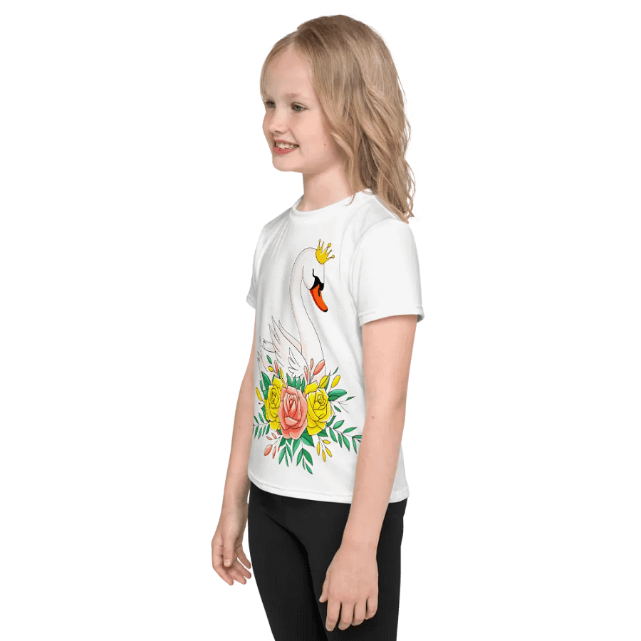 Royal Swan Kids All-Over Print T-Shirt product image (3)