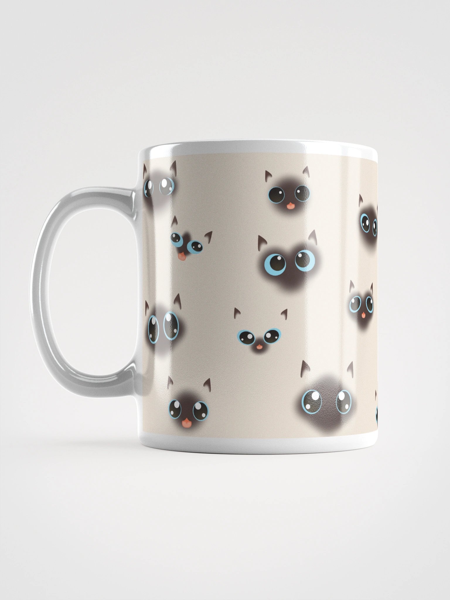 Siamese Cat Faces (Blue Eyes) Mug product image (1)