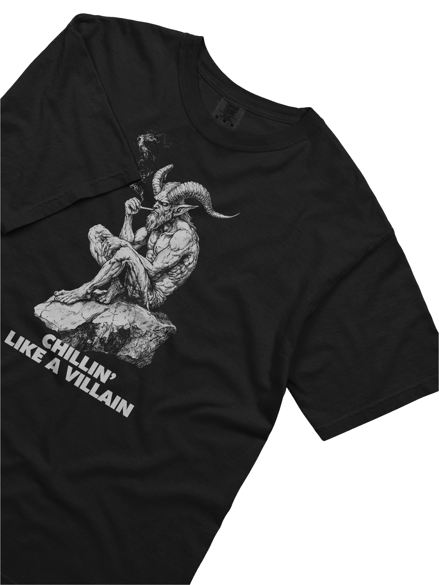Chillin' Like A Villain - Smoking Devil Demon Satan T-Shirt product image (5)