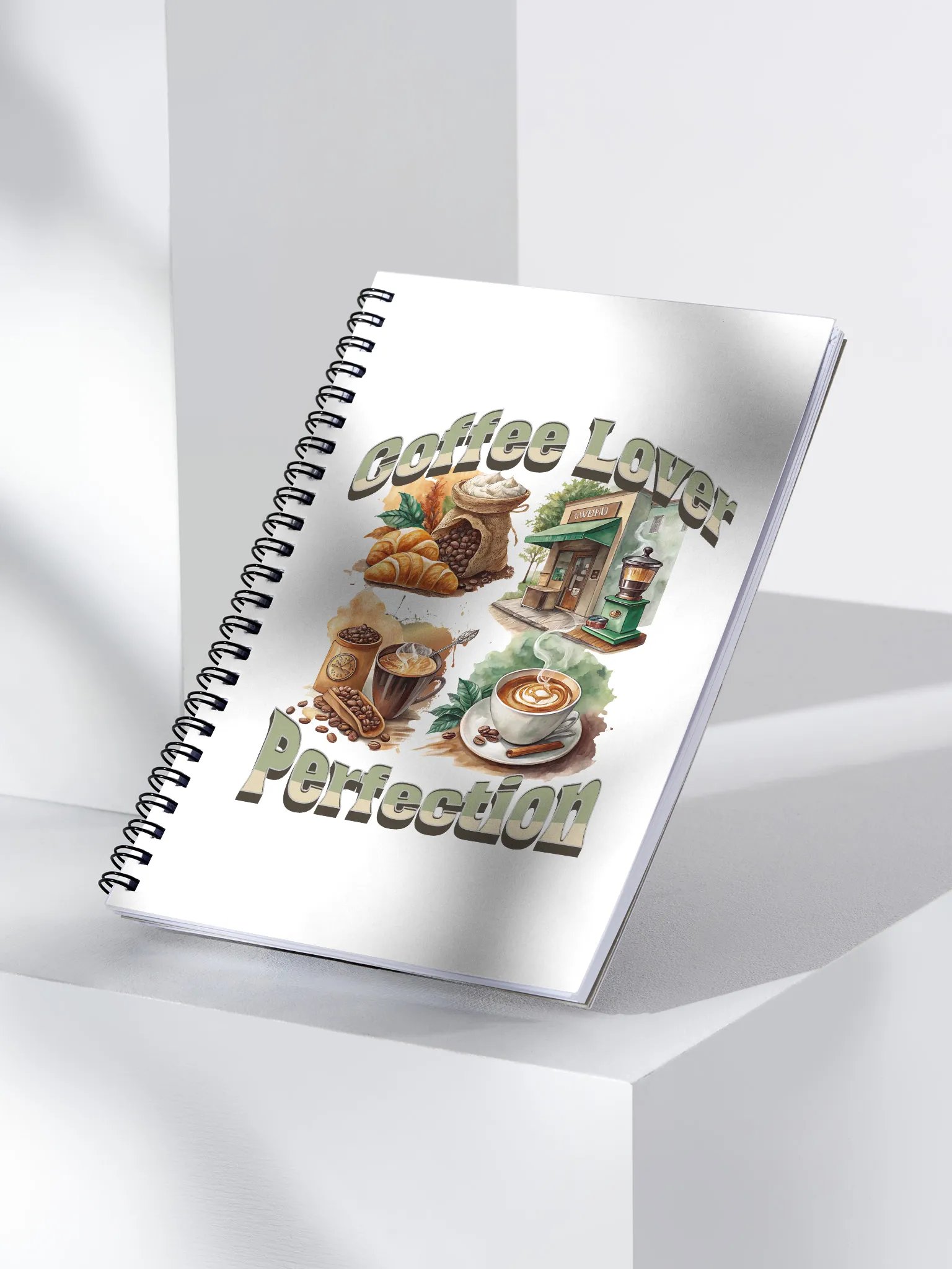 Coffee Lover Perfection Collage Spiral Notebook product image (3)