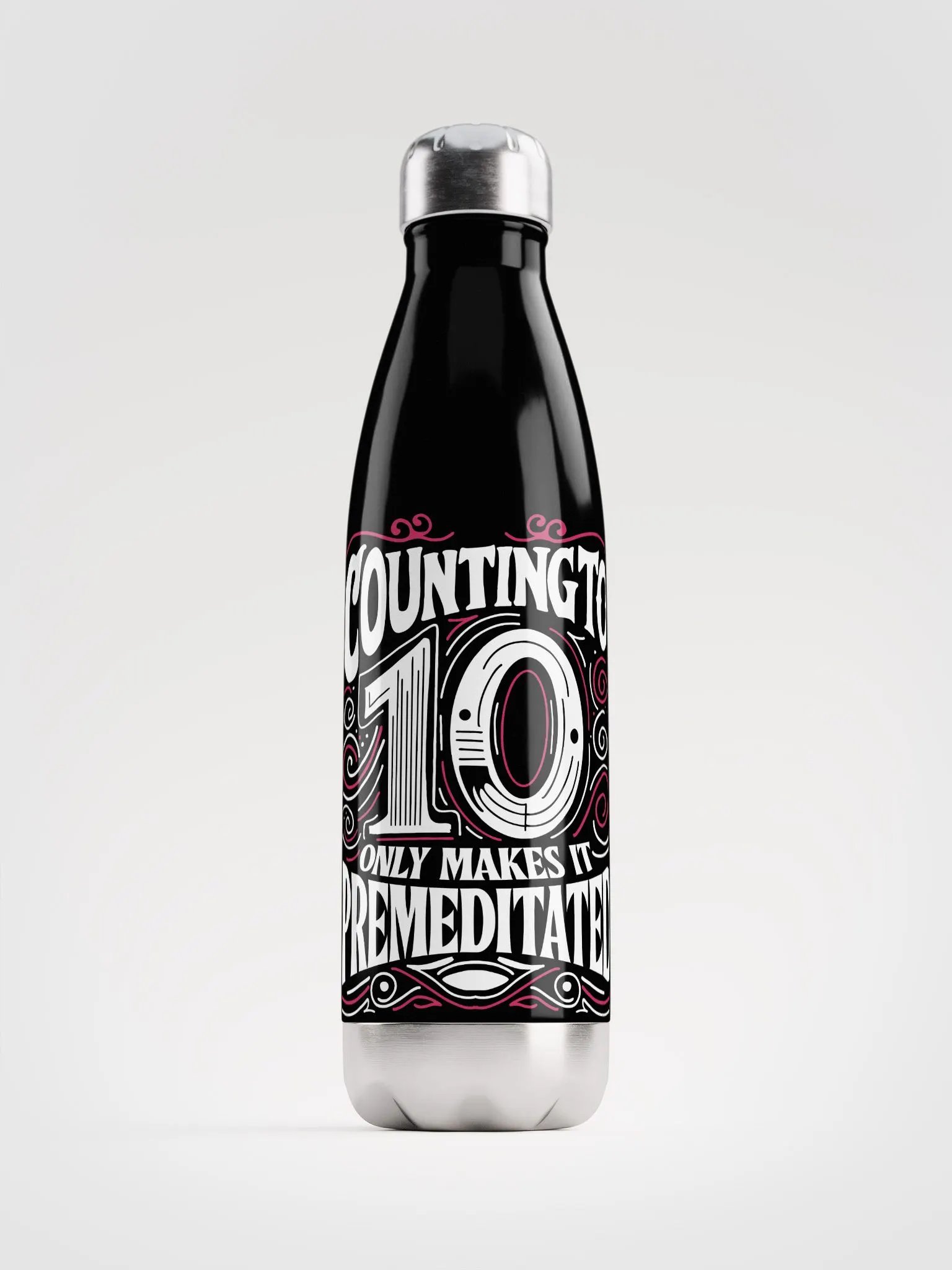 Stainless Steel Water Bottle (Counting to 10 only makes it premeditated) product image (1)