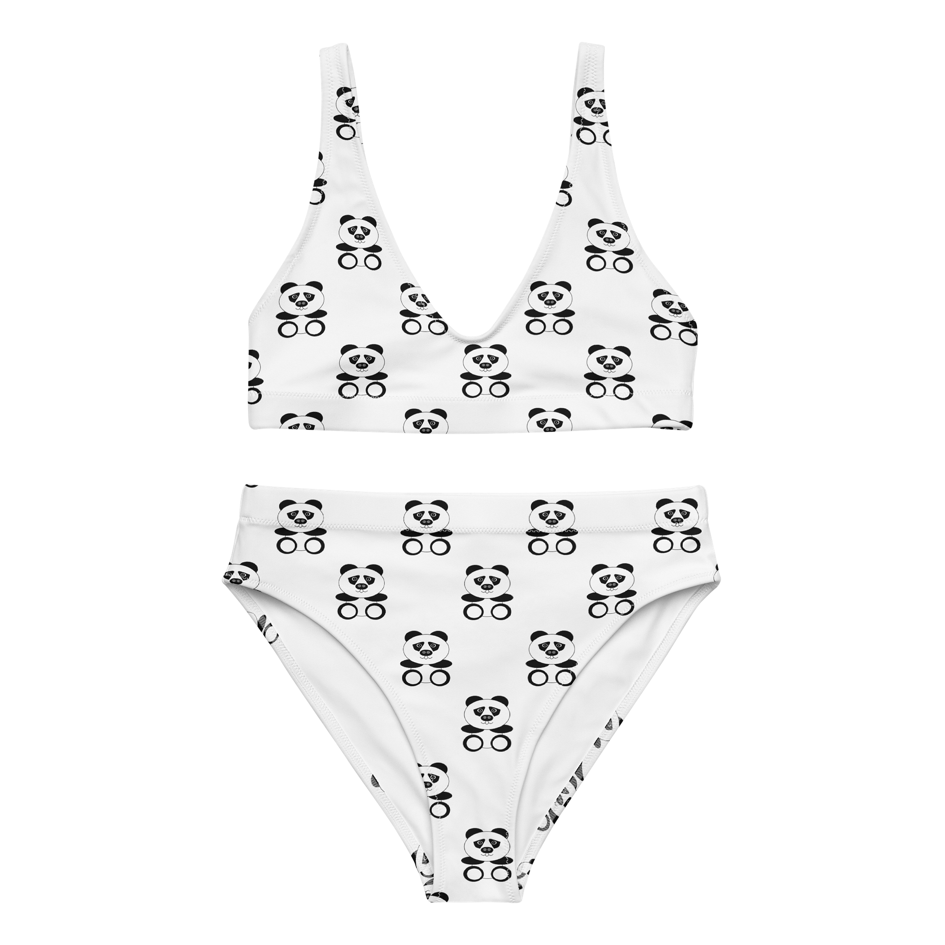 Panda Party Recycled High Waist Bikini product image (1)