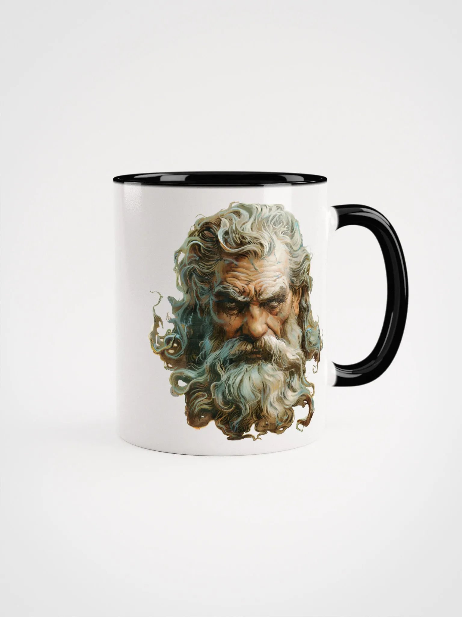 Zeus - The God of Thunder Ceramic Mug with Black Color Inside product image (2)