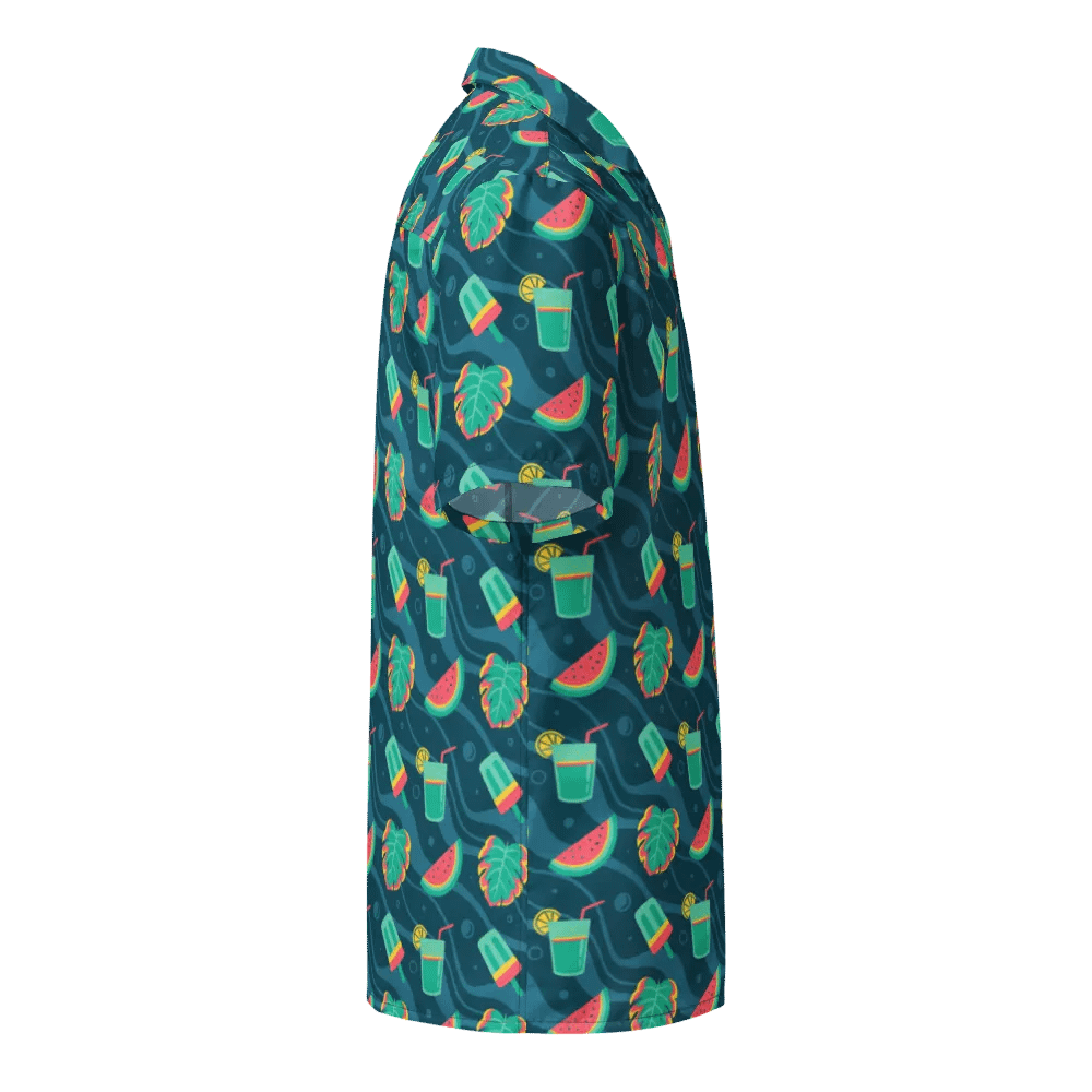 Summer Watermelon Cocktail Hawaiian Shirt product image (10)