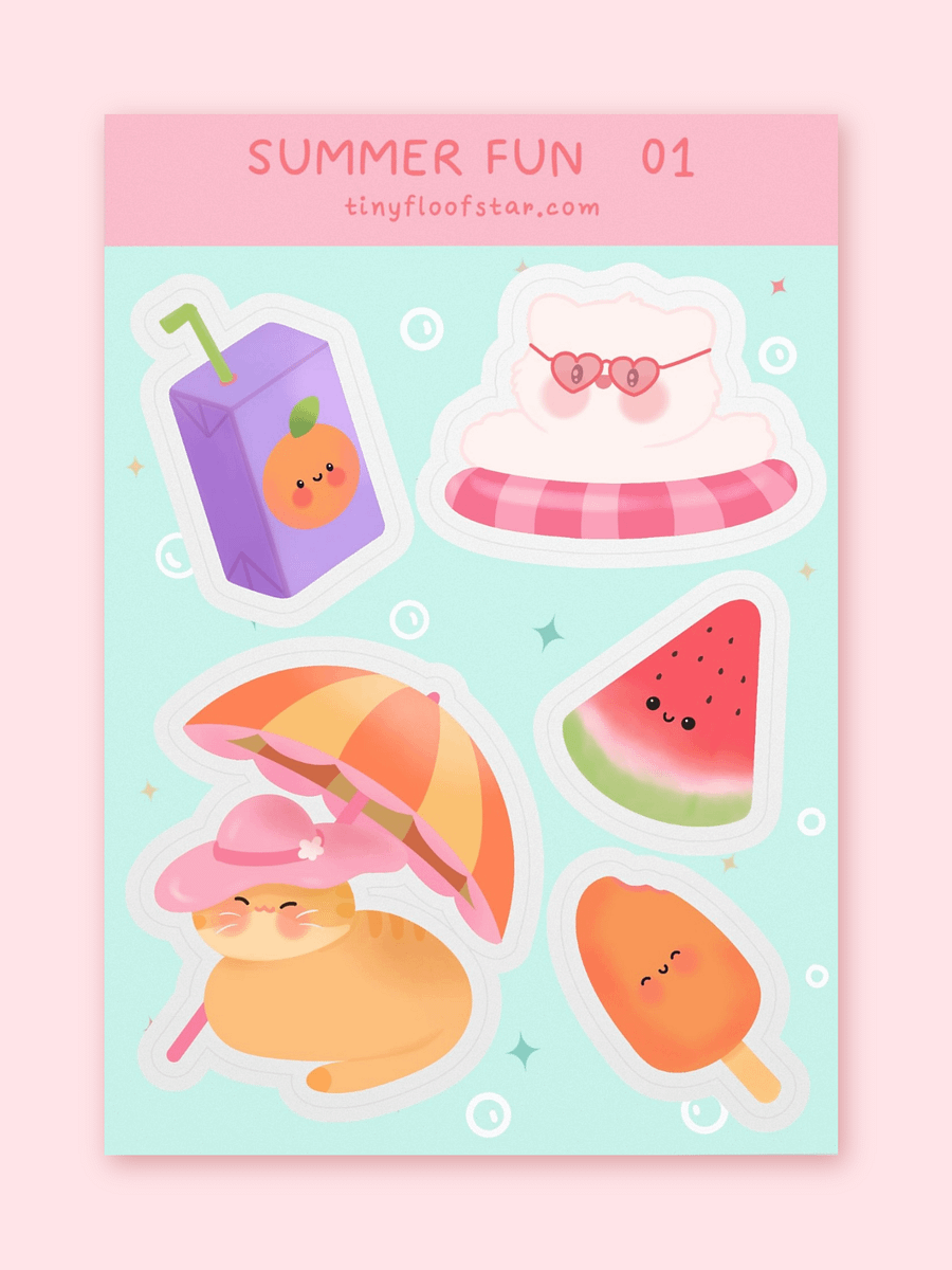 Summer Fun Sticker Sheet product image (1)