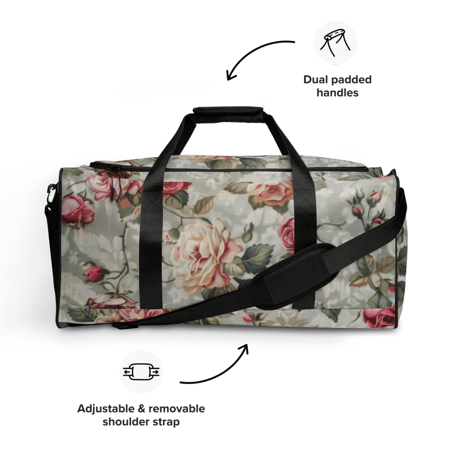 Rose Garden Dreams Duffle Bag product image (9)