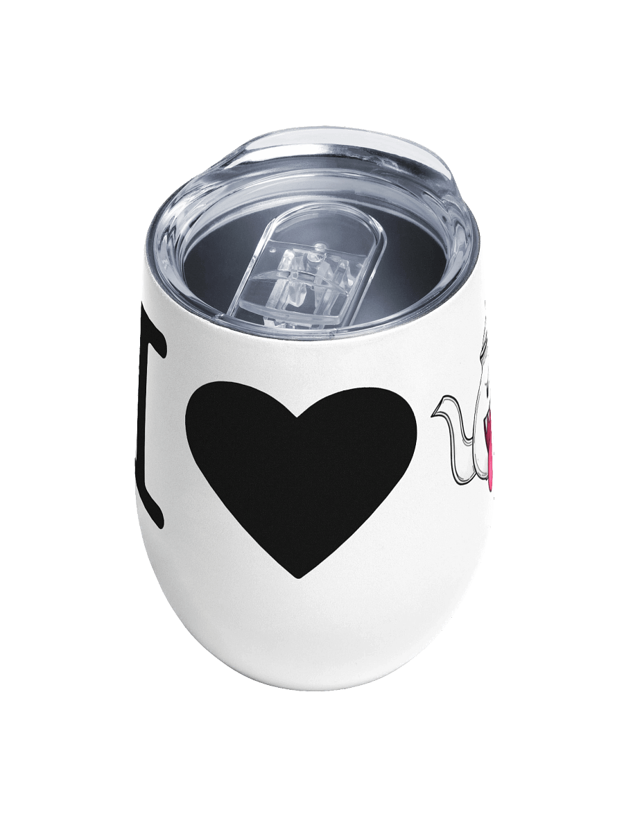 I Love Boo-Tea Stainless Steel Wine Tumbler product image (4)