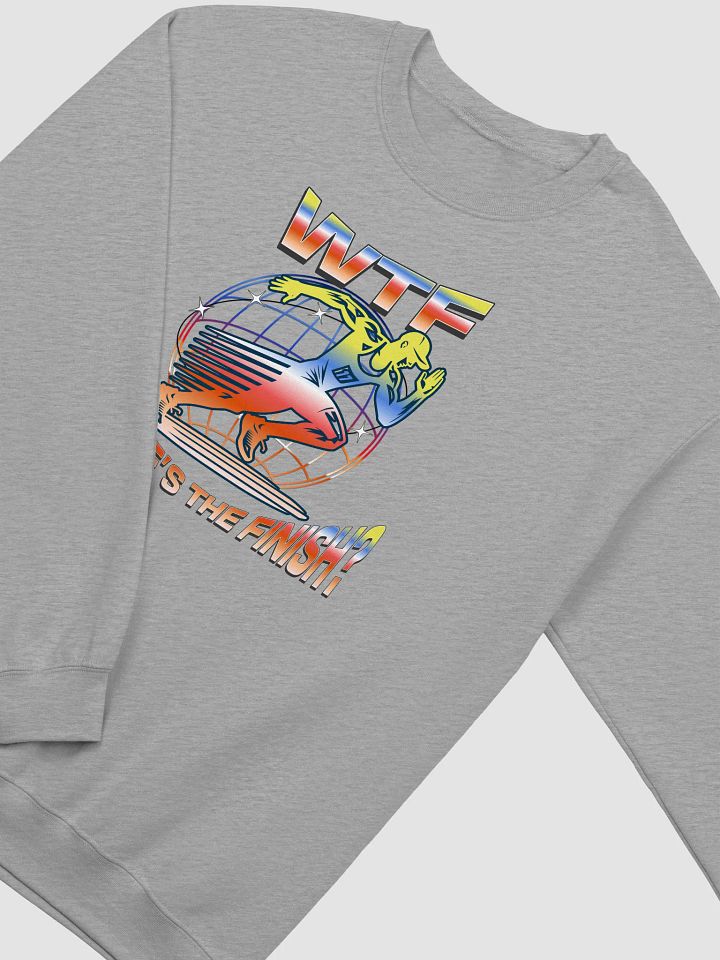 WTF Where's The Finish? Runner Globe Graphic Sweatshirt product image (2)