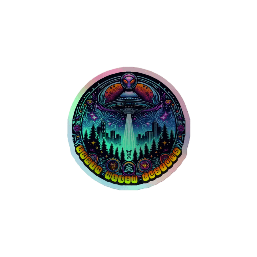 Mystical Metropolis Holographic Sticker product image (1)