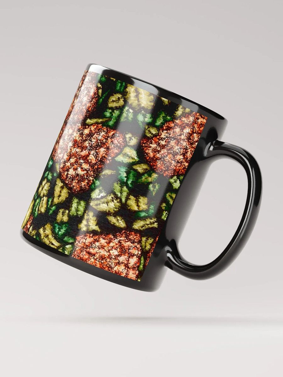HYDRANGEAS V black glossy mug product image (3)