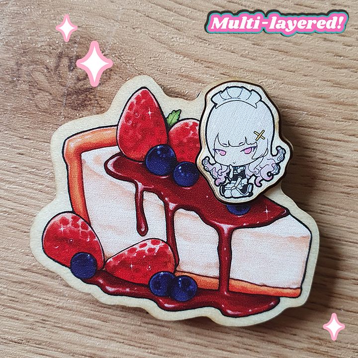 MaidEvil Wooden Fridge Magnets product image (2)