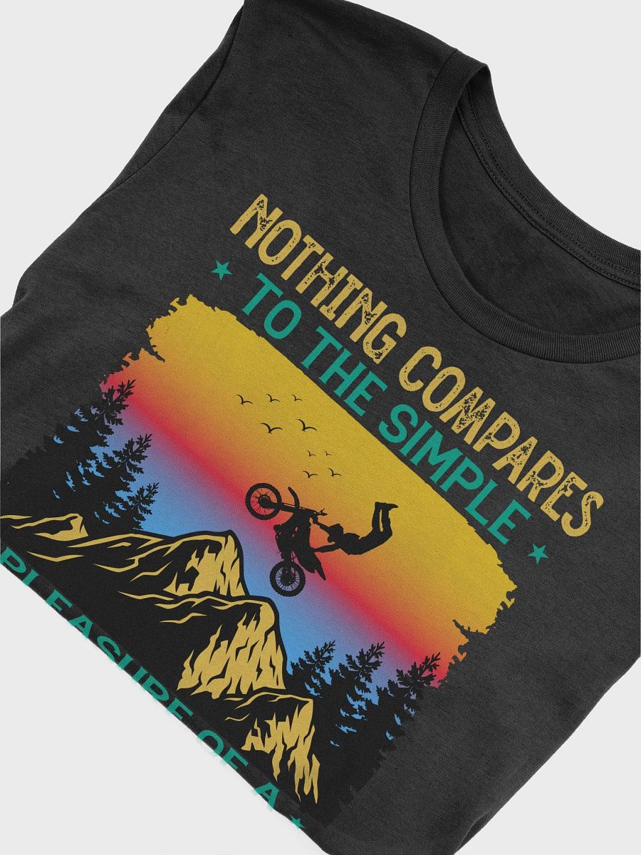 Simple Pleasure of a Bike Ride - Mountain Biking Unisex Supersoft T-Shirt product image (5)