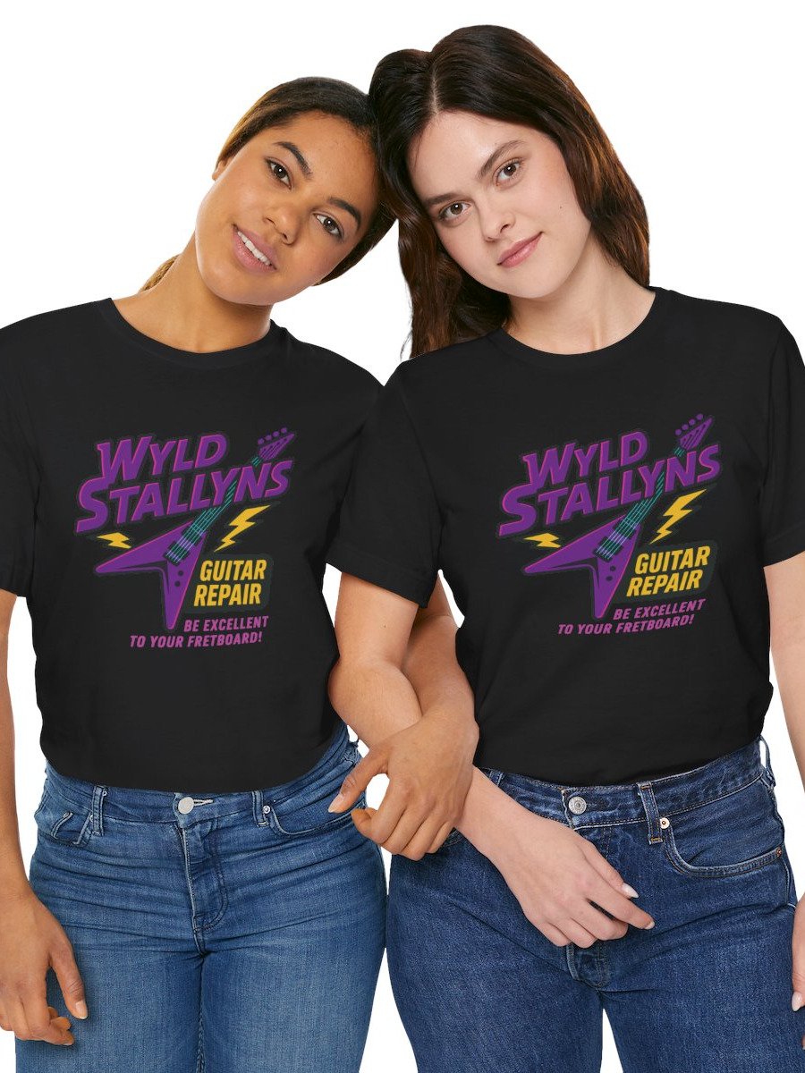 Wyld Stallyns Guitar Repair T-Shirt – Funny Bill & Ted Parody Shirt product image (53)