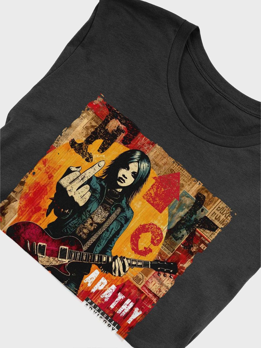 "Fuck Apathy" Rock & Roll Rebel Unisex Graphic T-Shirt product image (2)