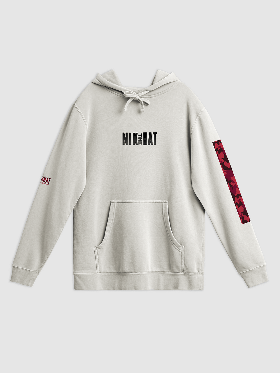 Nik The Hat | Pigment-Dyed Hoodie – “Crime Doesn’t Binge Itself” product image (2)