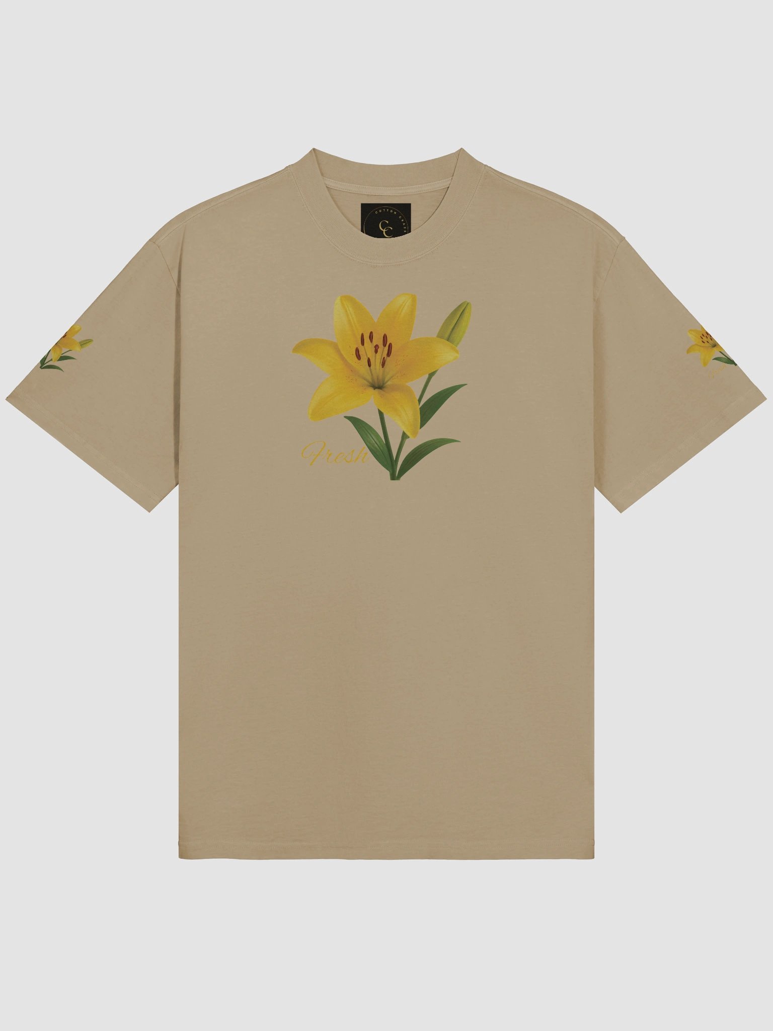 Fresh Yellow Lily Flower – Botanical Floral Graphic Tee product image (11)