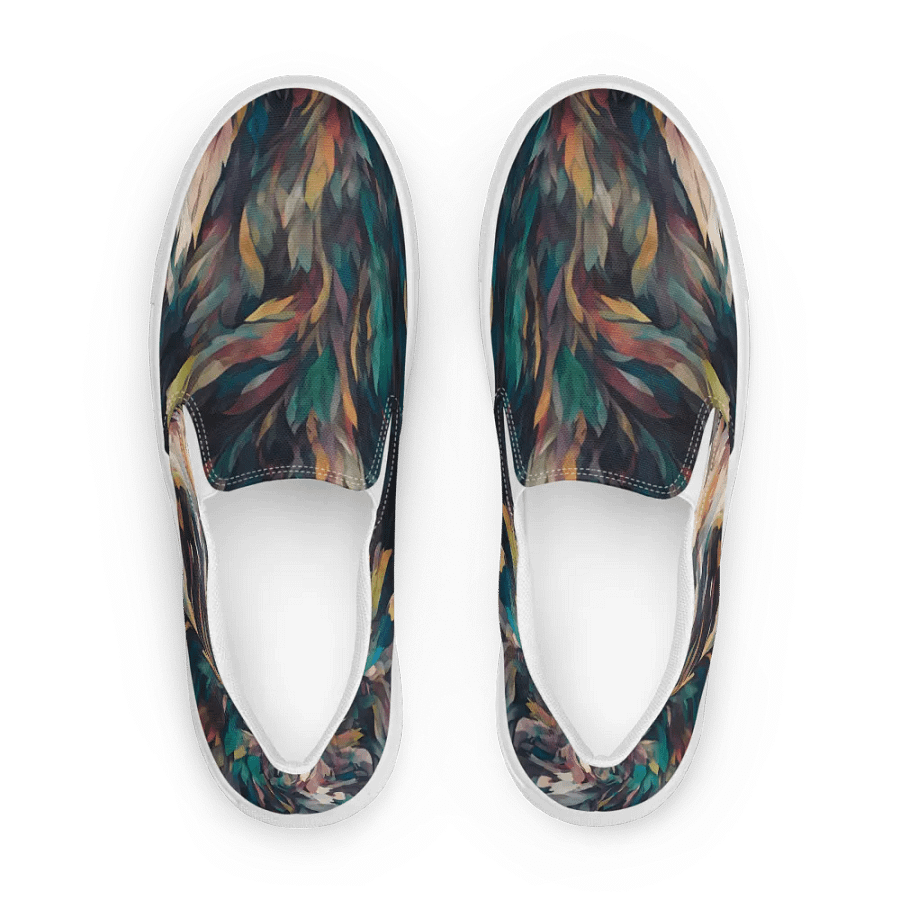 Iridescent Feather Dream Canvas Slip-Ons product image (5)
